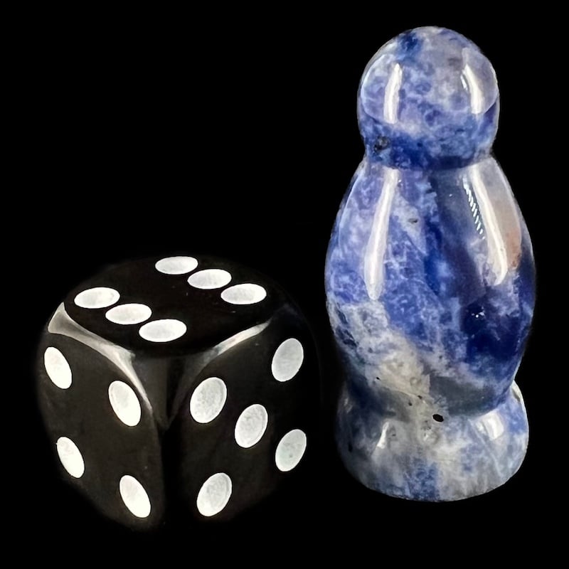 TDSO Gemstone Sodalite Dark Pawn 34mm