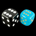 TDSO Gemstone Turquoise Synthetic 15mm Rounded D6 Spot Dice