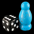 TDSO Gemstone Turquoise Synthetic Blue Pawn 34mm