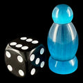 TDSO Glass Cats Eye Aquamarine Pawn 34mm