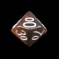 TDSO Glitter Amber Percentile Dice