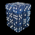 TDSO Glitter Dark Blue 36 x D6 Spot Dice Set