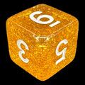 TDSO Glitter Gold & White D6 Dice