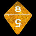 TDSO Glitter Gold & White D8 Dice
