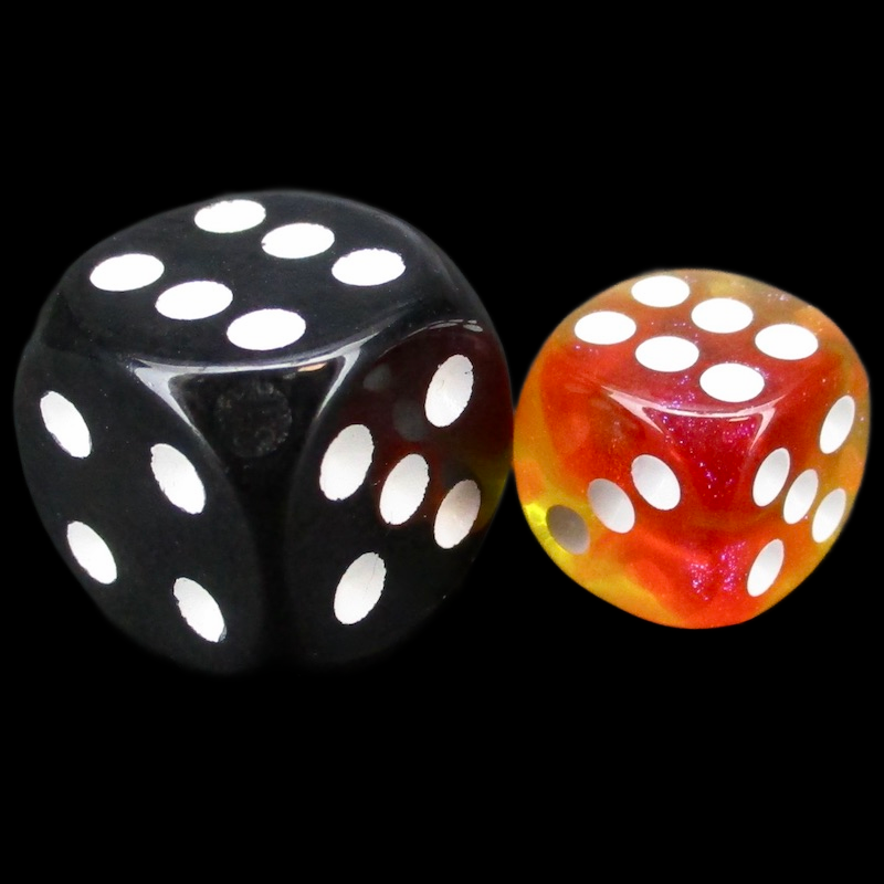 TDSO Glitter Volcano 36 x D6 Spot Dice Set LTD EDITION