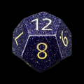 TDSO Gemstone Goldstone Blue & Gold D12 Dice