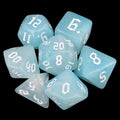 TDSO Gothic Script White Clouds 7 Dice Polyset