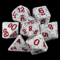 TDSO Granite Speckled White 7 Dice Polyset