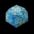 TDSO Gemstone Imperial Stone Blue & Gold D12 Dice