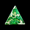 TDSO Gemstone Imperial Stone Green & Gold D4 Dice