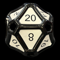 TDSO Inflatable Black & White MASSIVE D20 Dice - Ex Display