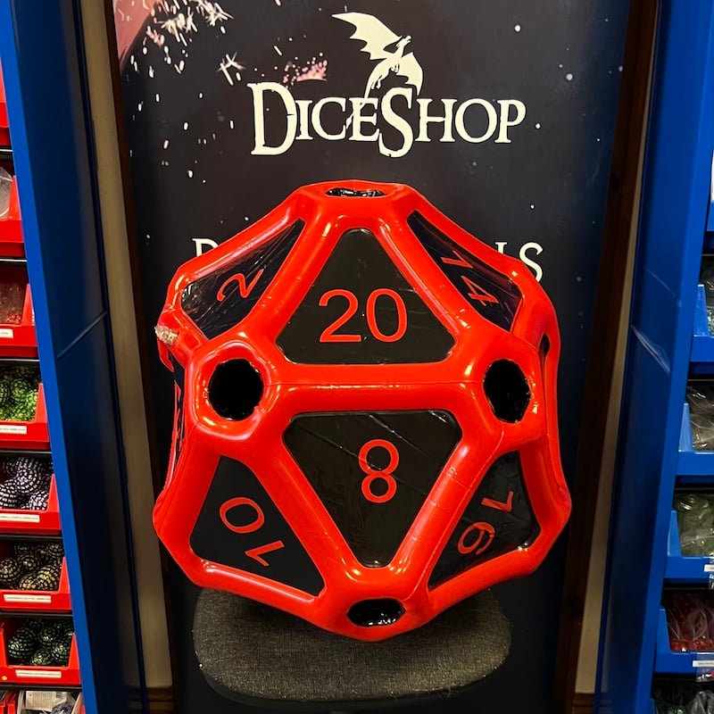 TDSO Inflatable Red & Black MASSIVE D20 Dice