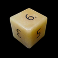 TDSO Gemstone Jade Yellow & Black D6 Dice