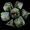 TDSO Gemstone Jasper Kambaba & Gold 7 Dice Polyset