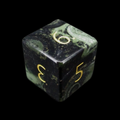 TDSO Gemstone Jasper Kambaba & Gold D6 Dice