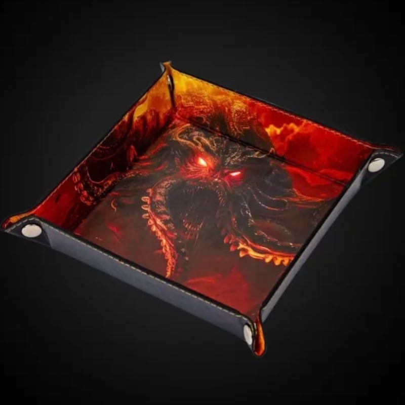 HALF PRICE TDSO Cthulhu/Kraken Fire Folding Dice Tray