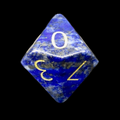 TDSO Gemstone Lapis Lazuli & Gold D10 Dice
