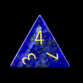 TDSO Gemstone Lapis Lazuli & Gold D4 Dice