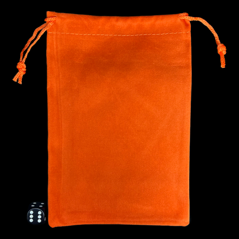 HALF PRICE TDSO Large Burnt Orange Soft Touch Dice Bag