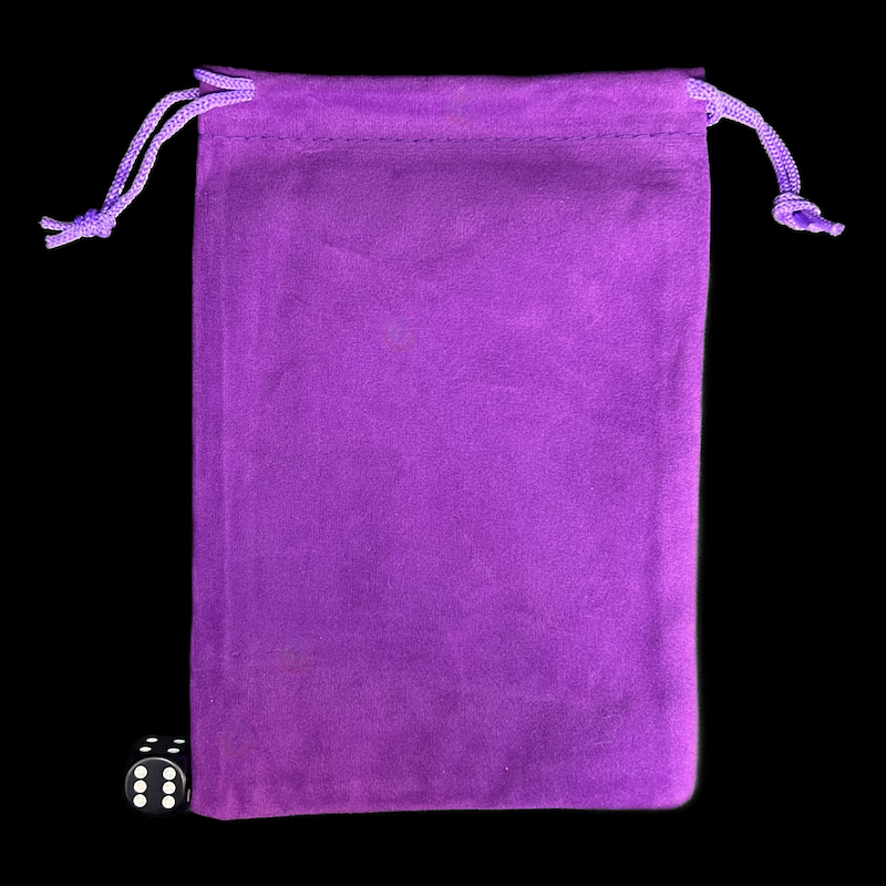 HALF PRICE TDSO Large Royal Purple Soft Touch Dice Bag