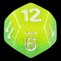 TDSO Layer Blue Green & Yellow Glitter D12 Dice