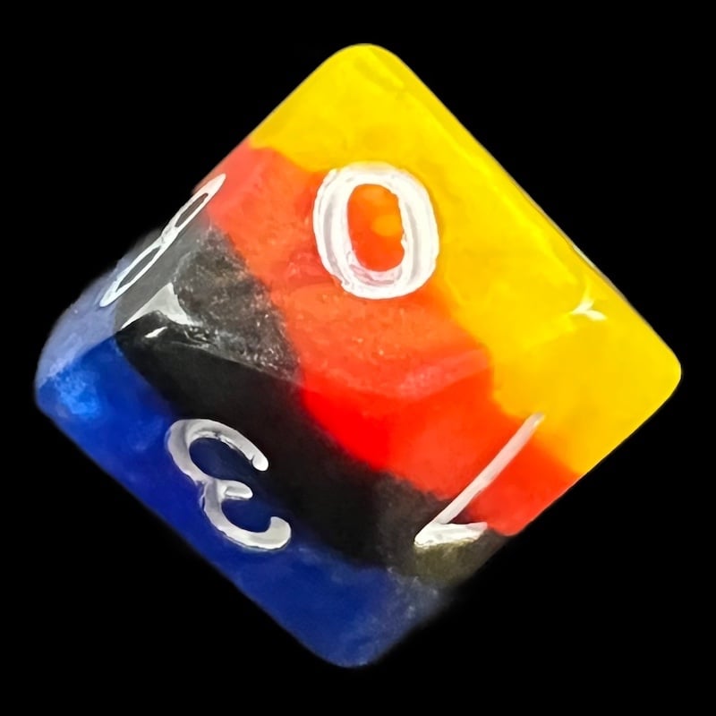 TDSO Layer Burning Sand D10 Dice