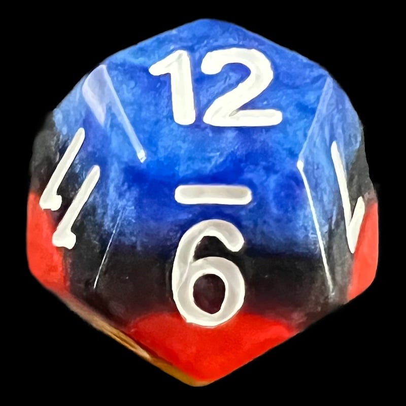 TDSO Layer Burning Sand D12 Dice