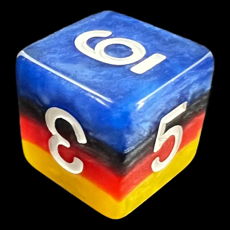 TDSO Layer Burning Sand D6 Dice