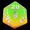 TDSO Layer Green Rose & Yellow Glitter D20 Dice