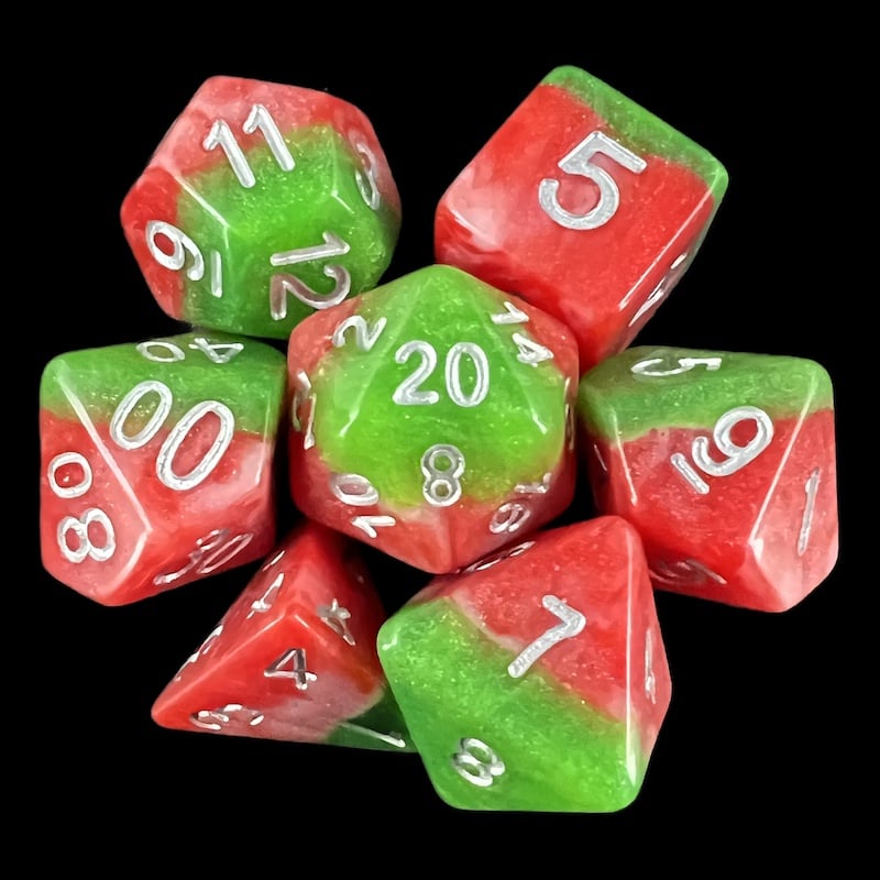 TDSO Layer Italian Ice 7 Dice Polyset
