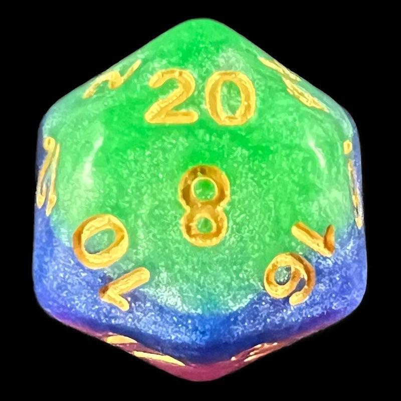 TDSO Layer Jesters Gambit D20 Dice