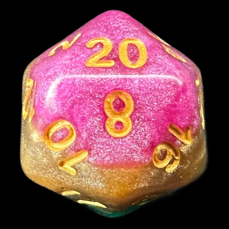 TDSO Layer Mardi Gras D20 Dice