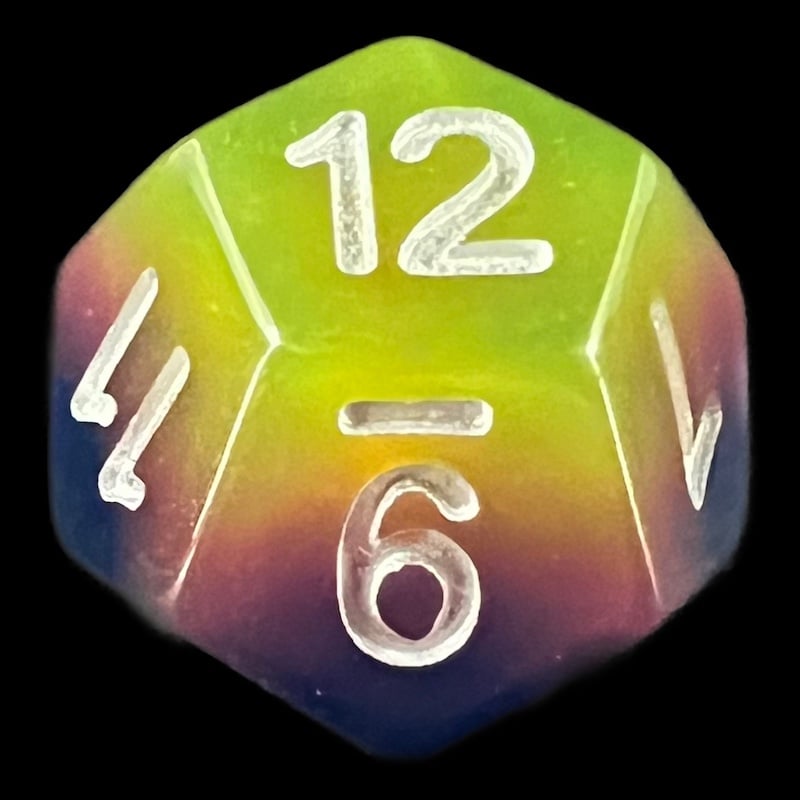 TDSO Layer Neon Sunrise D12 Dice