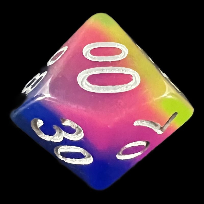TDSO Layer Neon Sunrise Percentile Dice