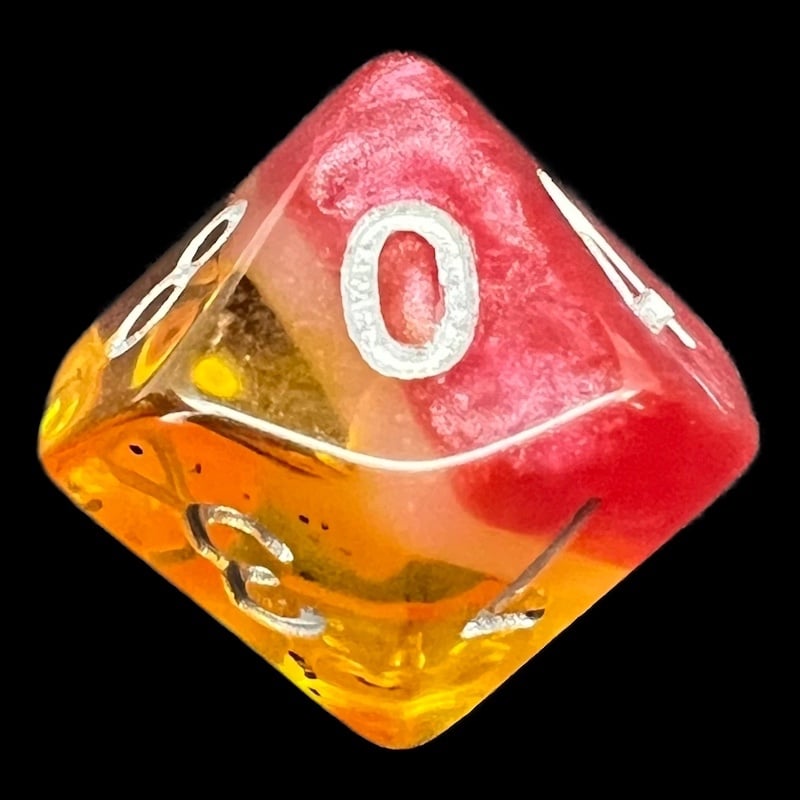 TDSO Layer Passion Fruit D10 Dice