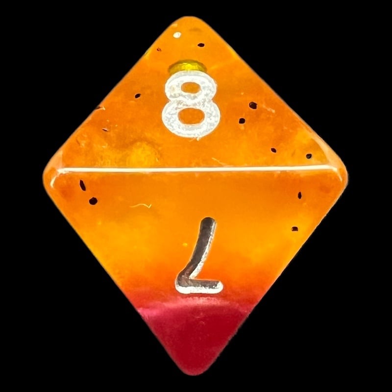 TDSO Layer Passion Fruit D8 Dice