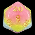 TDSO Layer Purple Blue Yellow & Pink D20 Dice