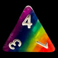 TDSO Layer Rainbow D4 Dice