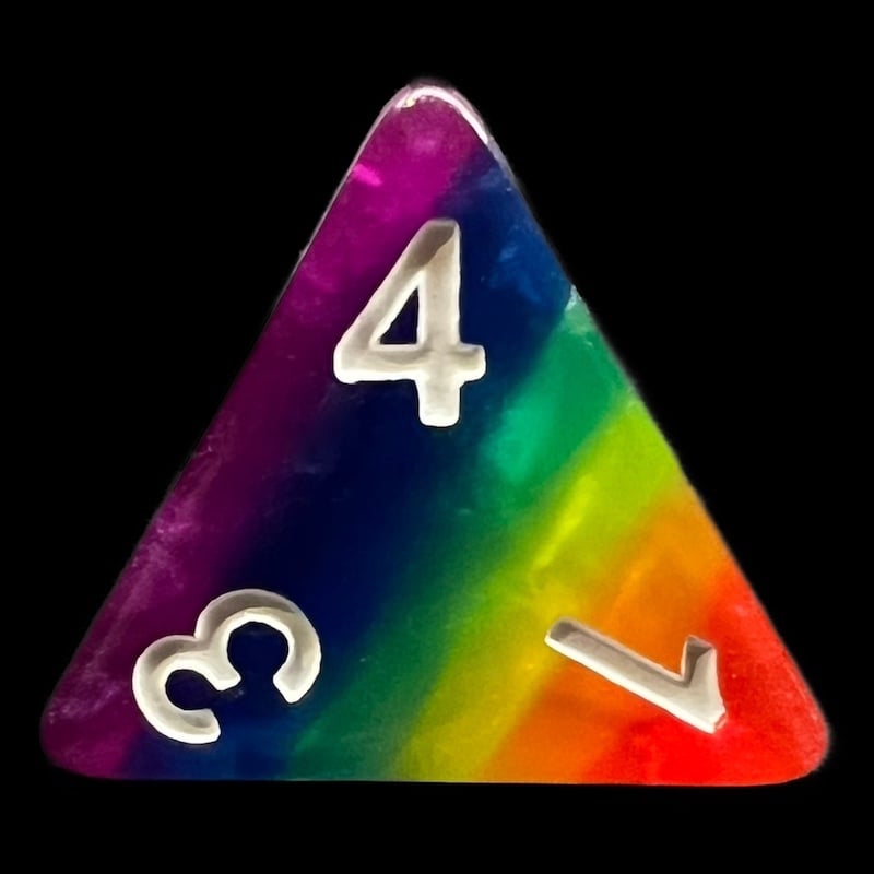 TDSO Layer Rainbow D4 Dice