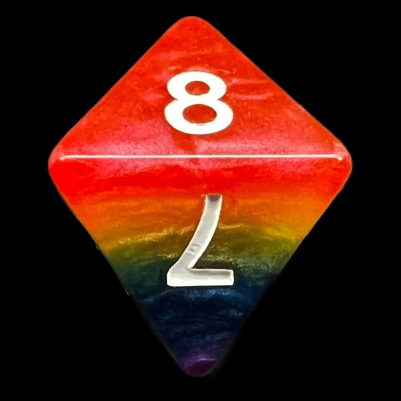 TDSO Layer Rainbow D8 Dice