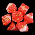 TDSO Layer Red Snow 7 Dice Polyset