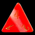 TDSO Layer Red Snow D4 Dice