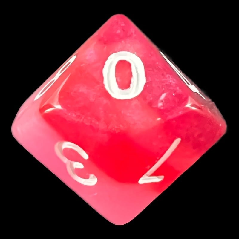 CLEARANCE TDSO Layer Rose D10 Dice