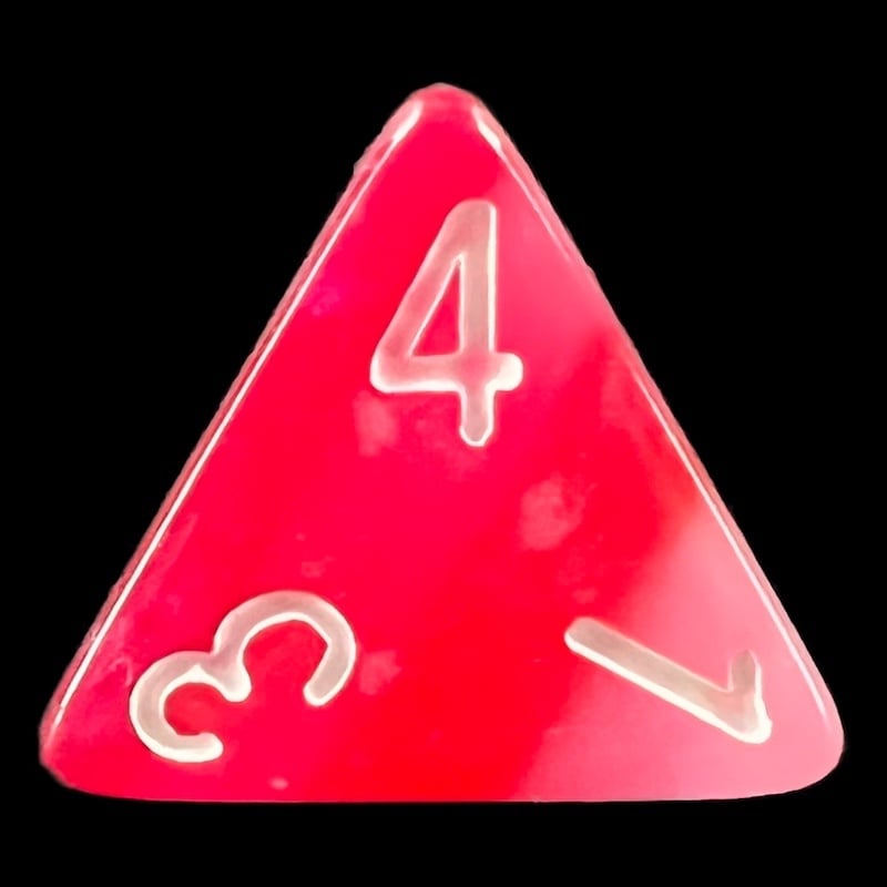 CLEARANCE TDSO Layer Rose D4 Dice