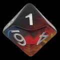 TDSO Layer Transparent Burning Sand D10 Dice