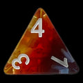 TDSO Layer Transparent Burning Sand D4 Dice