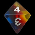 TDSO Layer Transparent Burning Sand D8 Dice