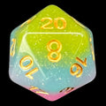 TDSO Layer Transparent Candyland Glitter D20 Dice