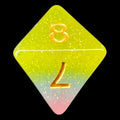 TDSO Layer Transparent Candyland Glitter D8 Dice