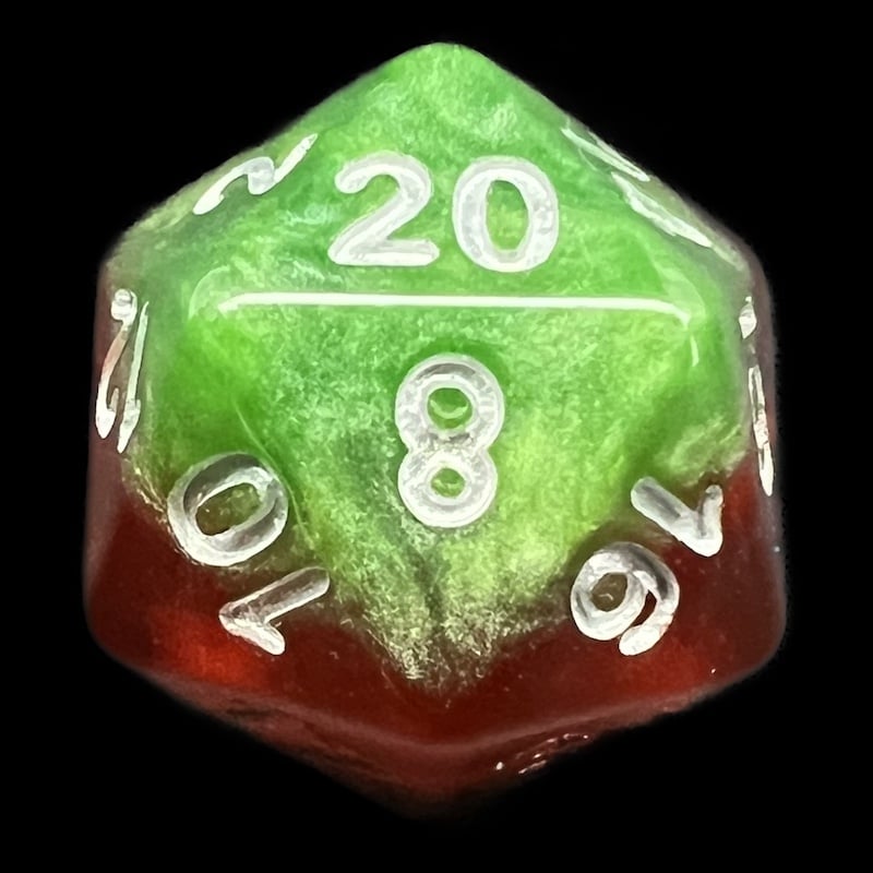 TDSO Layer Transparent Celestial D20 Dice
